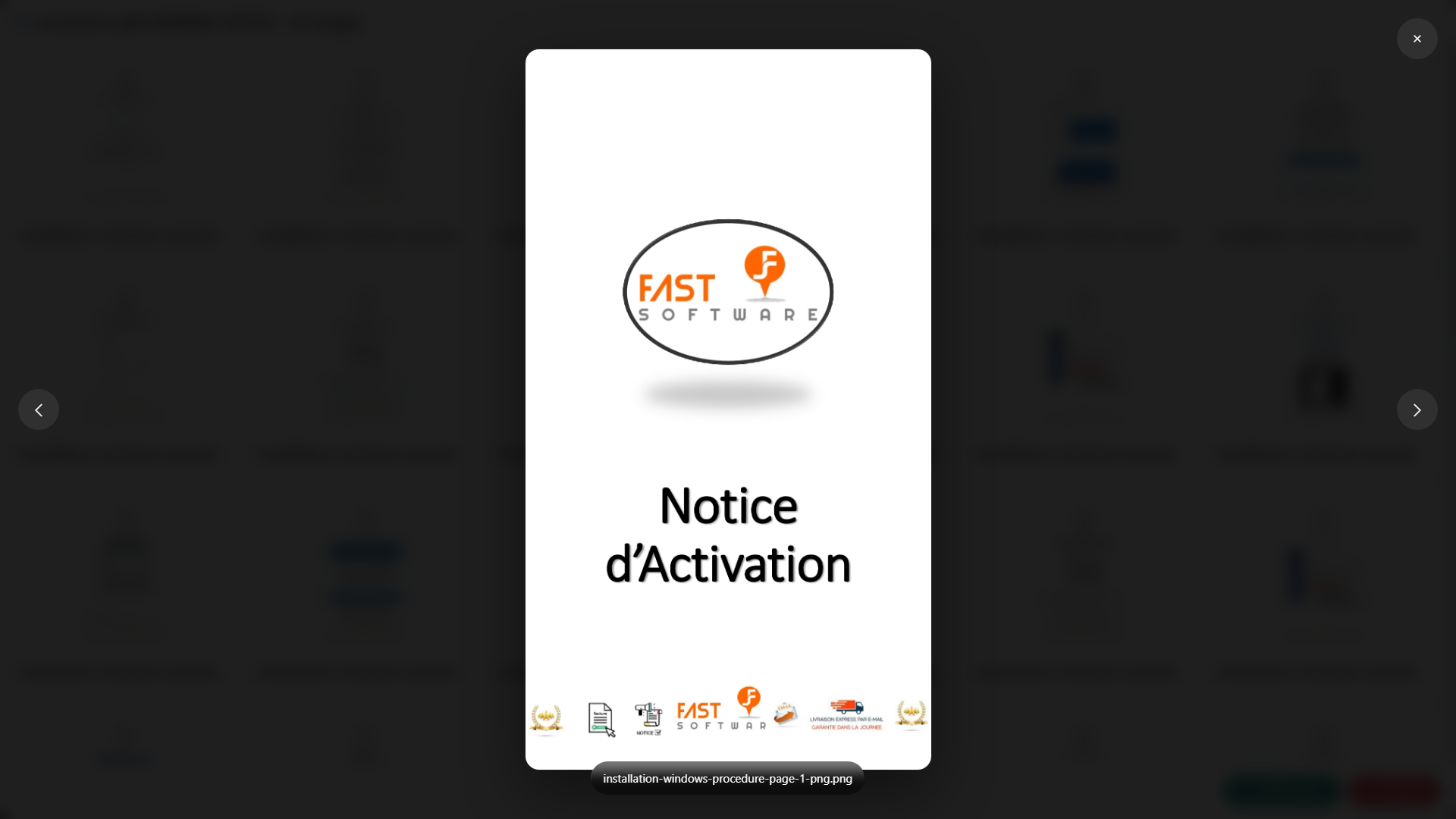 Consultation de la conversion via une galerie